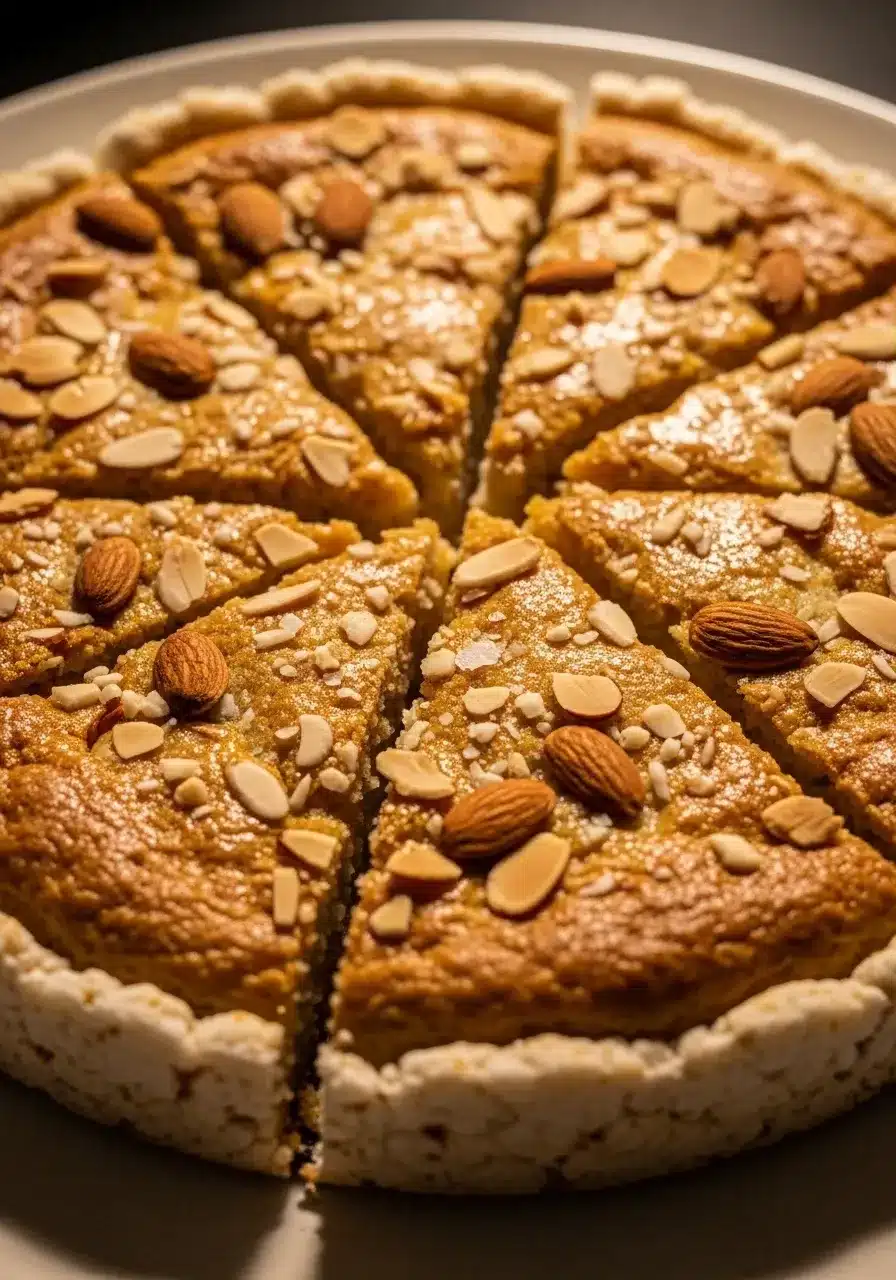 Massa de torta com farinha de amêndoa