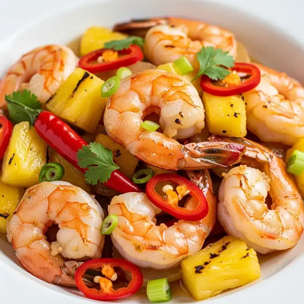 Camarão com Abacaxi e Pimenta