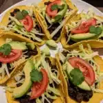 Tacos Crocantes Veganos de Feijão Preto