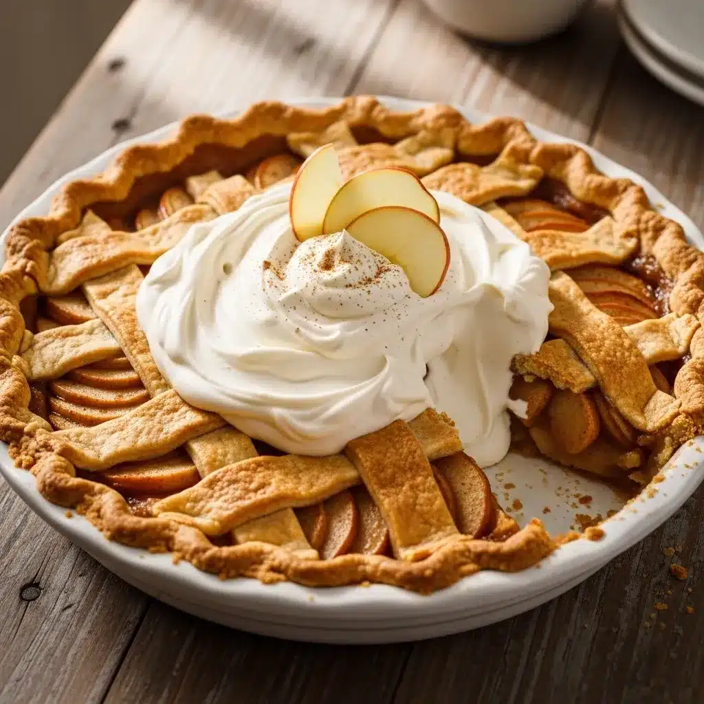 Torta Impossível de Maçã com Creme Cremoso