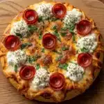 Tigela de Pizza de Queijo Cottage