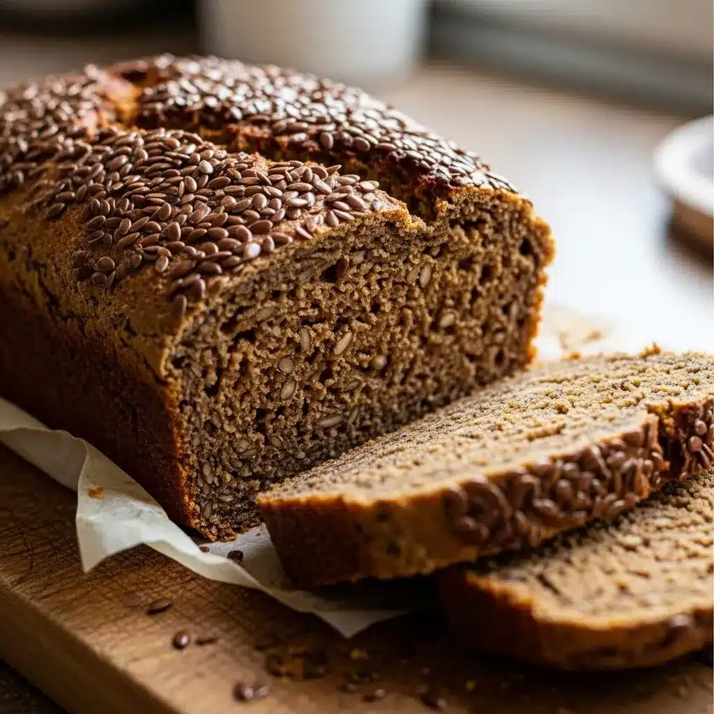 Pão Saudável de Linhaça Sem Farinha