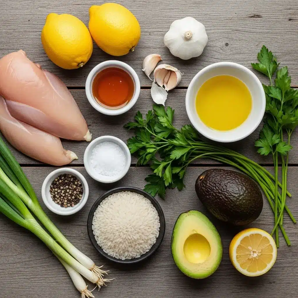 Frango com Mel e Limão e Arroz com Abacate