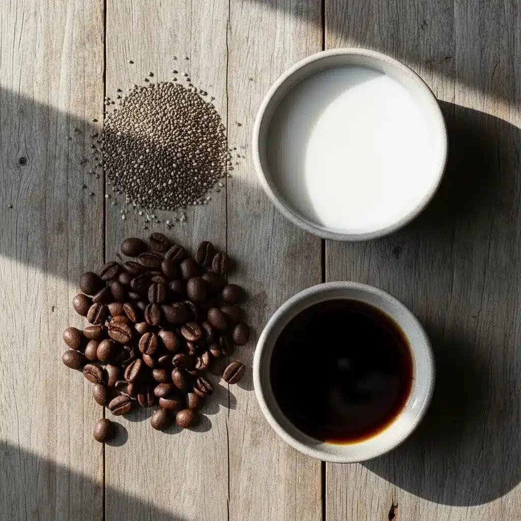 Pudim de Chia com Café