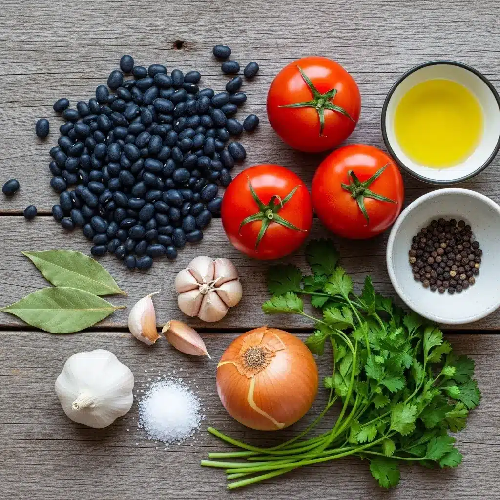 Feijão-preto com Tomate e Cebola