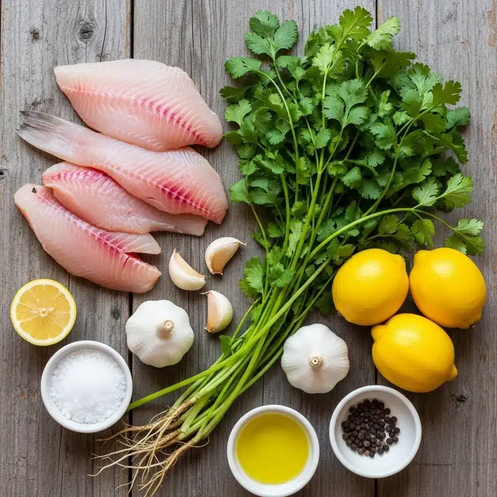 Peixe com Coentro e Limão