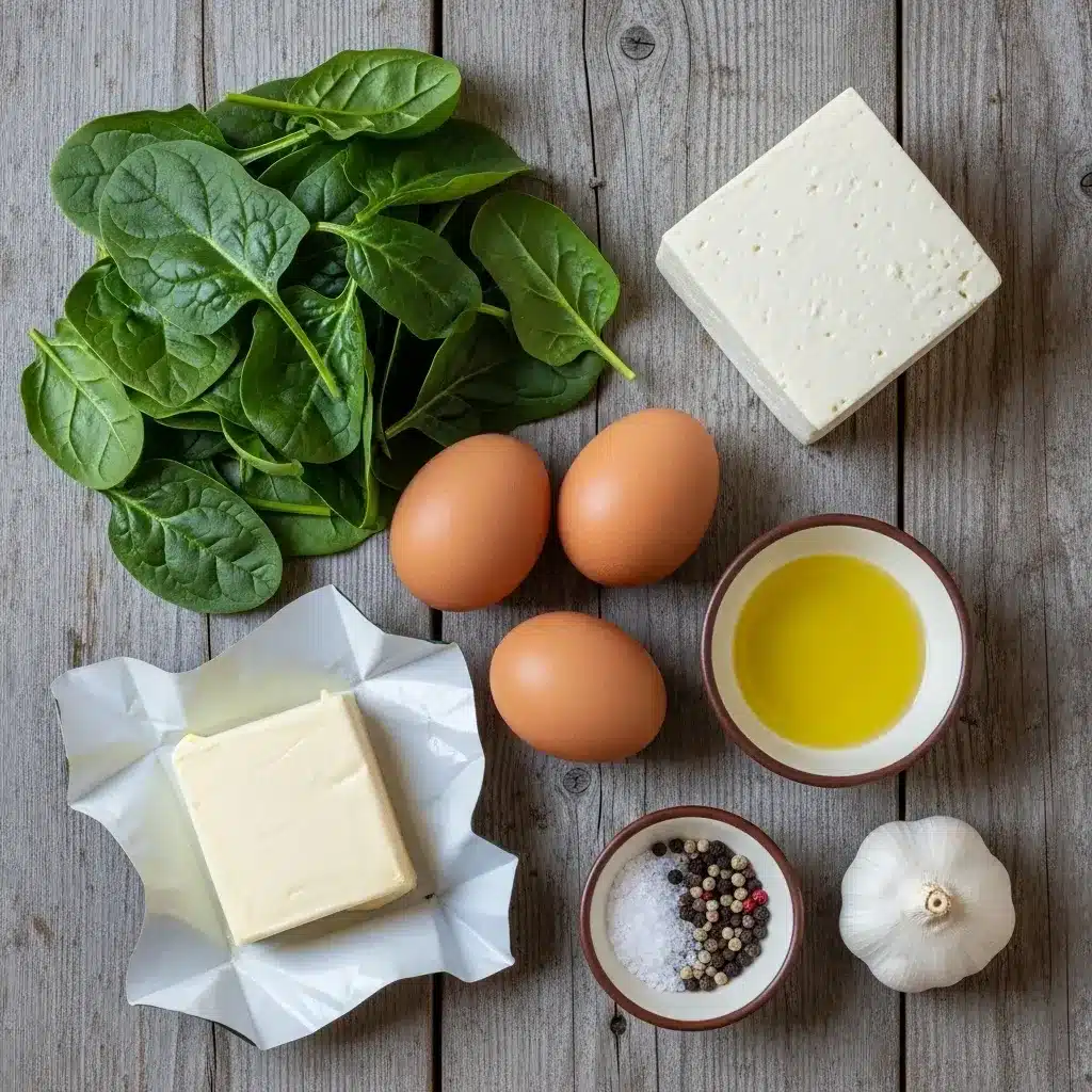 Ovo com Espinafre e Queijo Branco