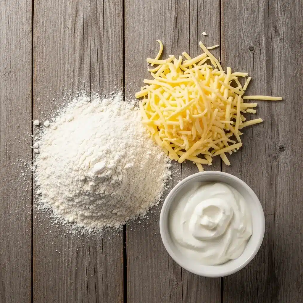 Pão de Queijo Simplificado (3 ingredientes)