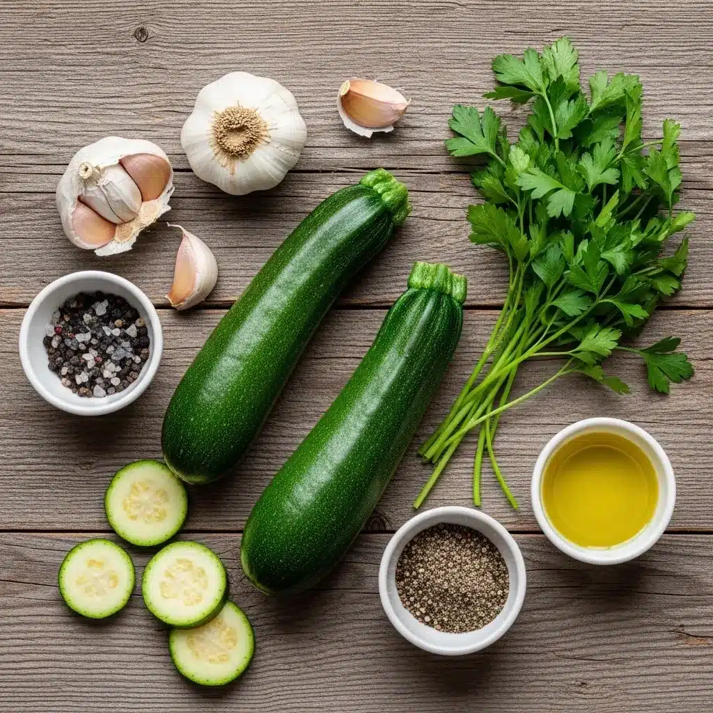 Abobrinha grelhada com Alho e Azeite