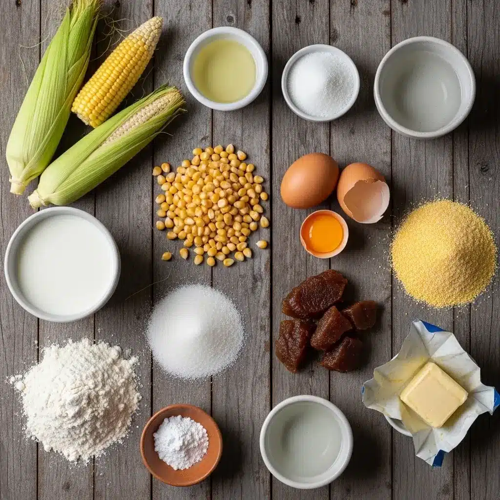 Bolo de milho com cobertura de goiabada