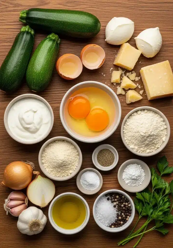 Torta de abobrinha com queijo low carb