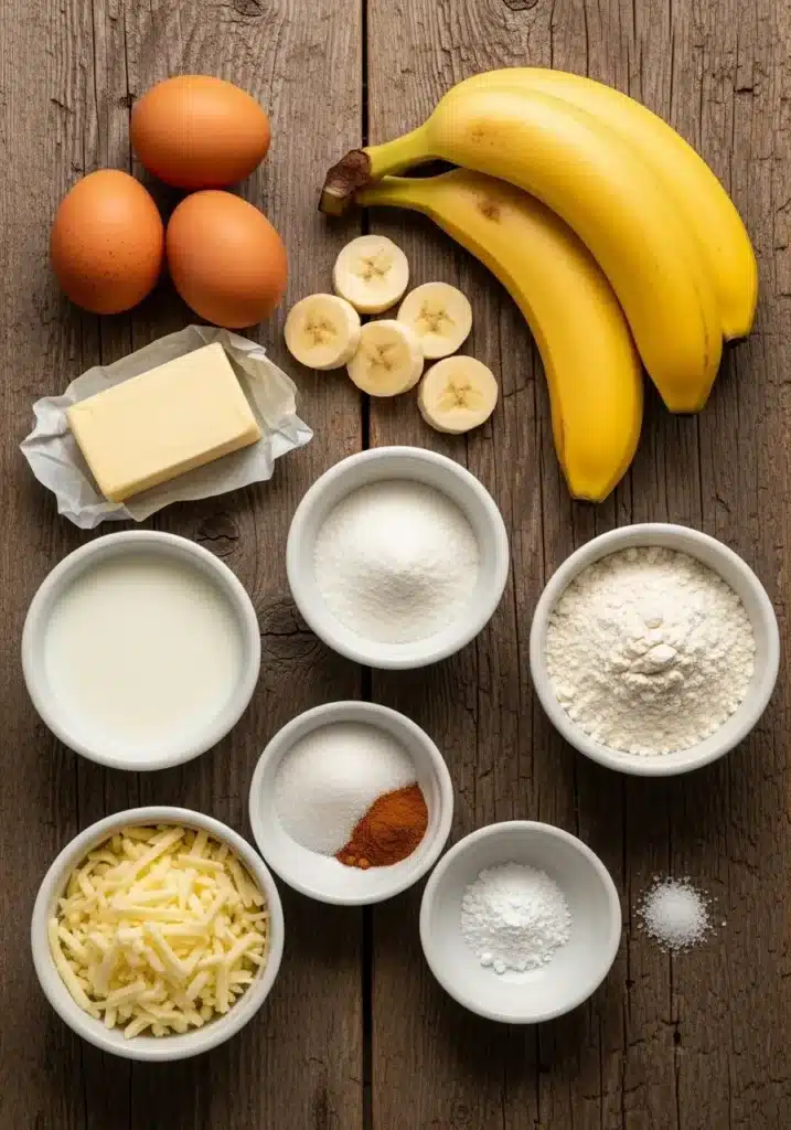 Panqueca de queijo com banana