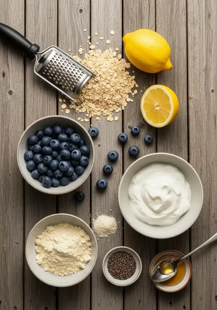 Aveia Noturna com Limão e Mirtilo Rica em Proteínas