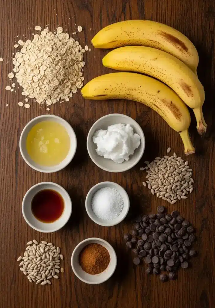 Galletas de Plátano y Semillas de Girasol