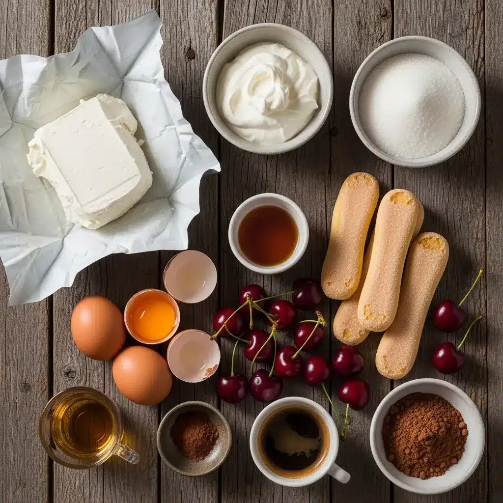 Tiramisu de Cereja e Amaretto