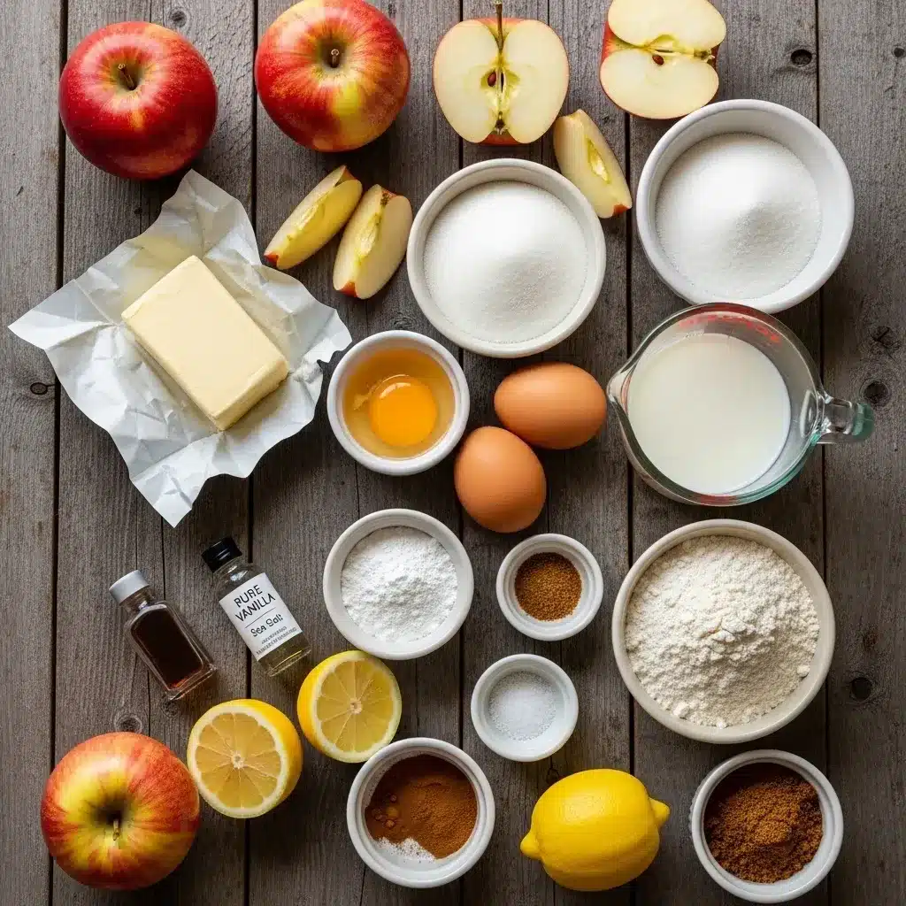 Torta Impossível de Maçã com Creme Cremoso