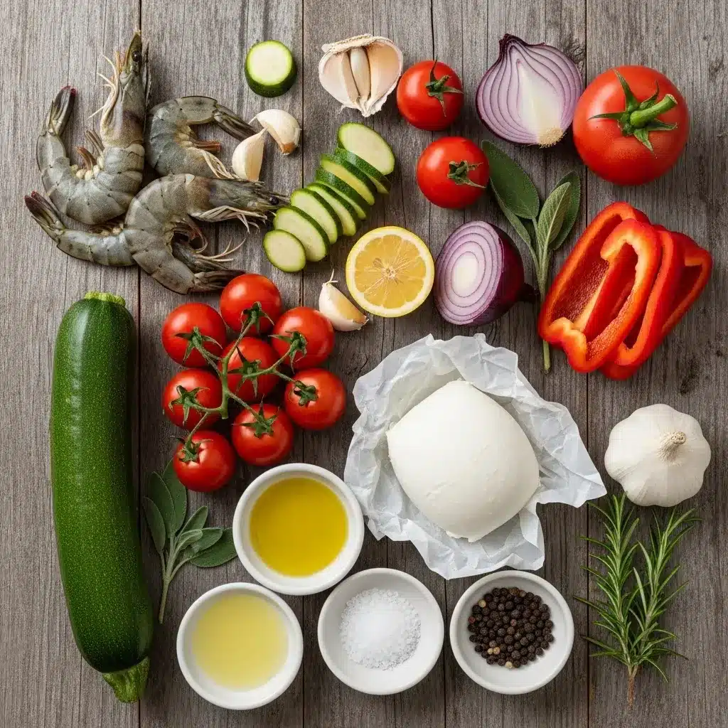 Assado Toscano de Camarão Low-Carb