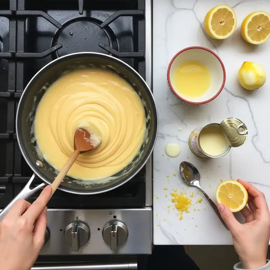 Barras de limão com 2 ingredientes