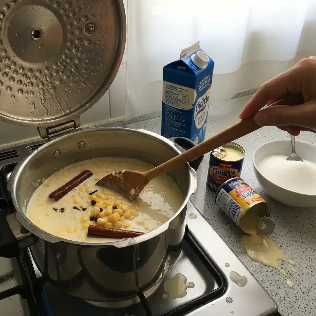 Canjica Cremosa com leite de coco