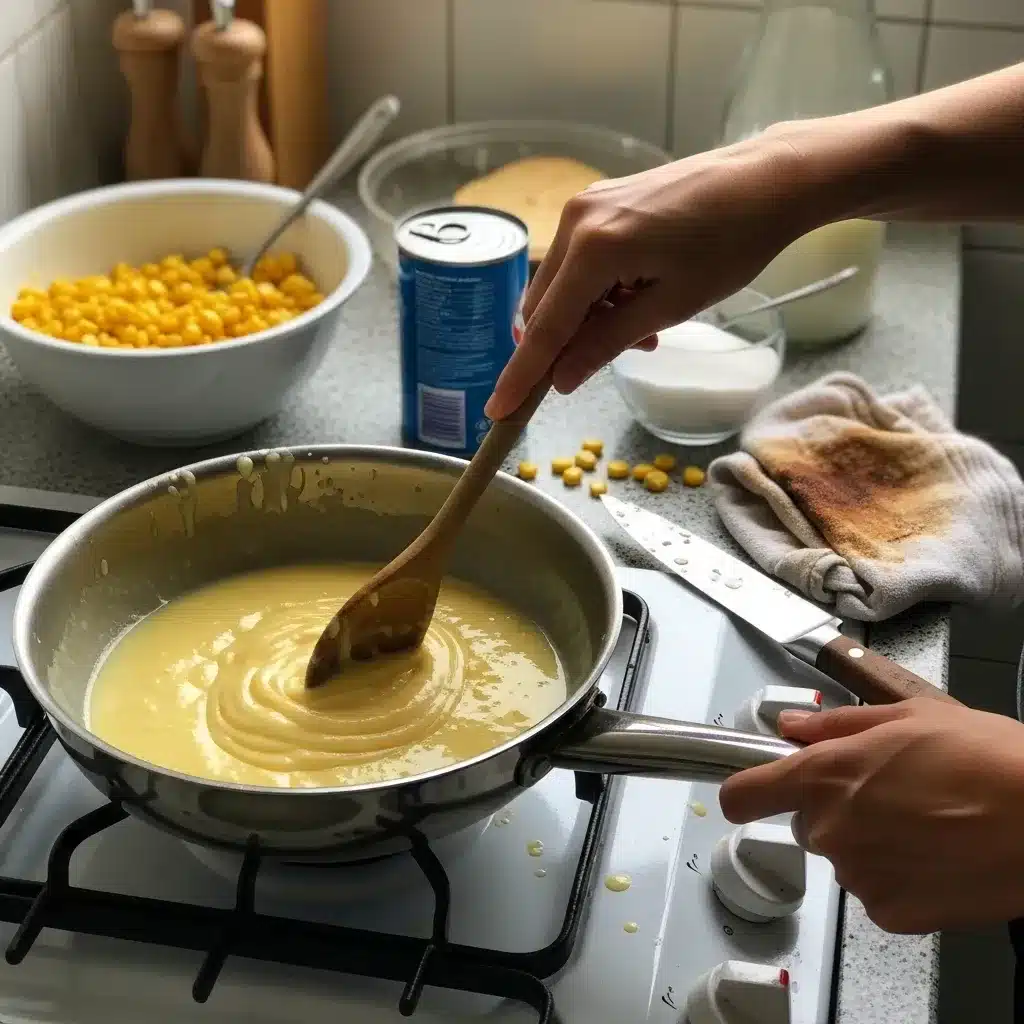Curau tradicional com canela em pó