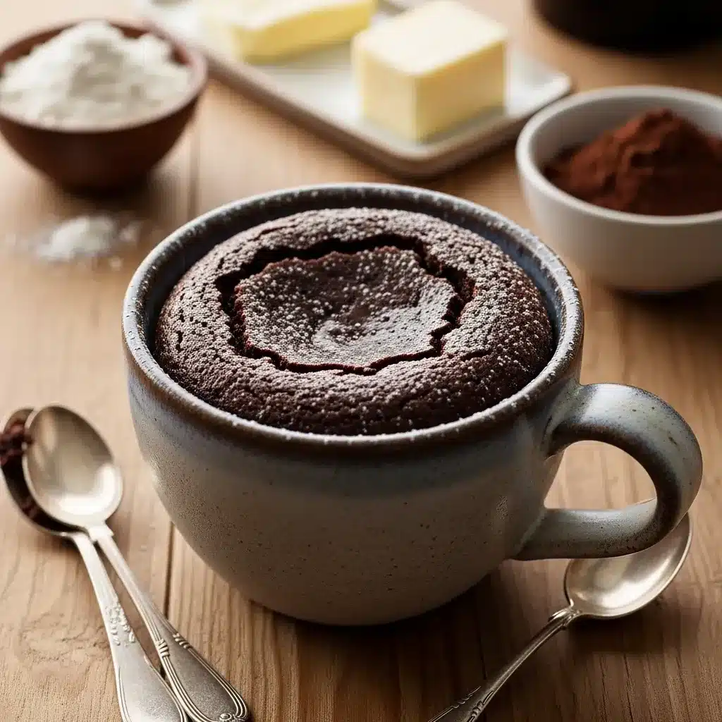 Brownie de caneca fácil com 3 ingredientes