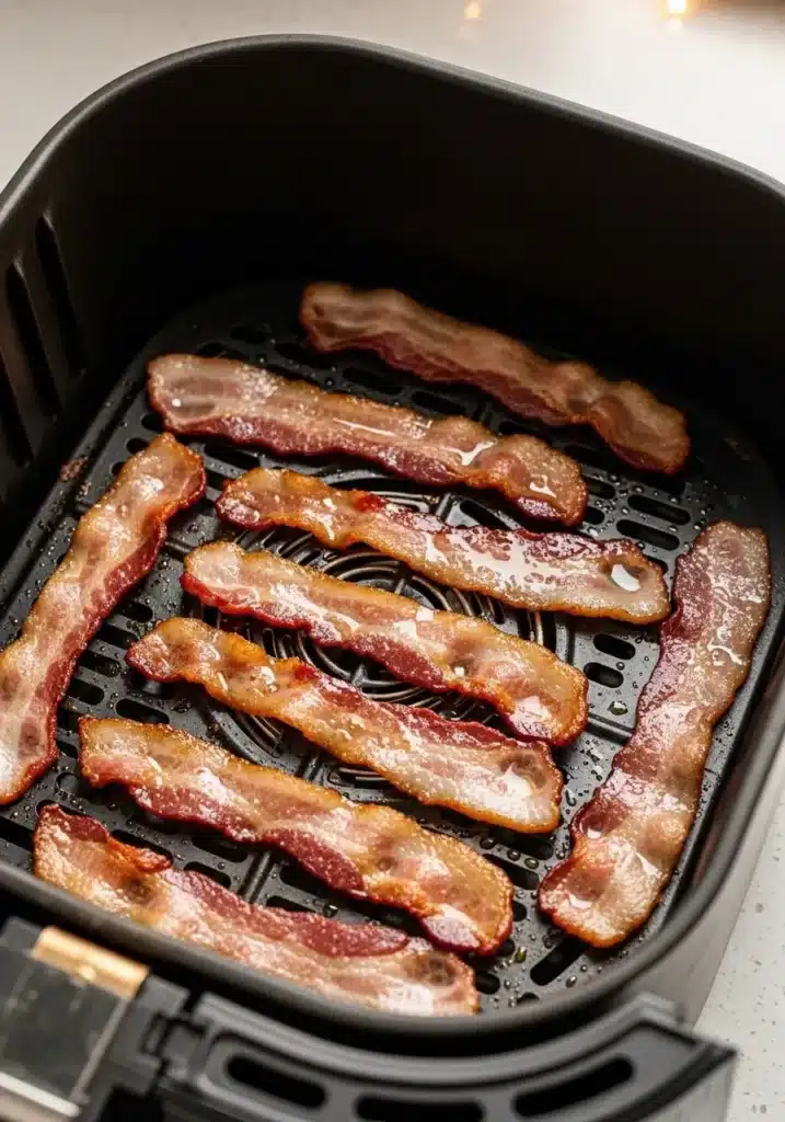 como fazer toucinho na air fryer