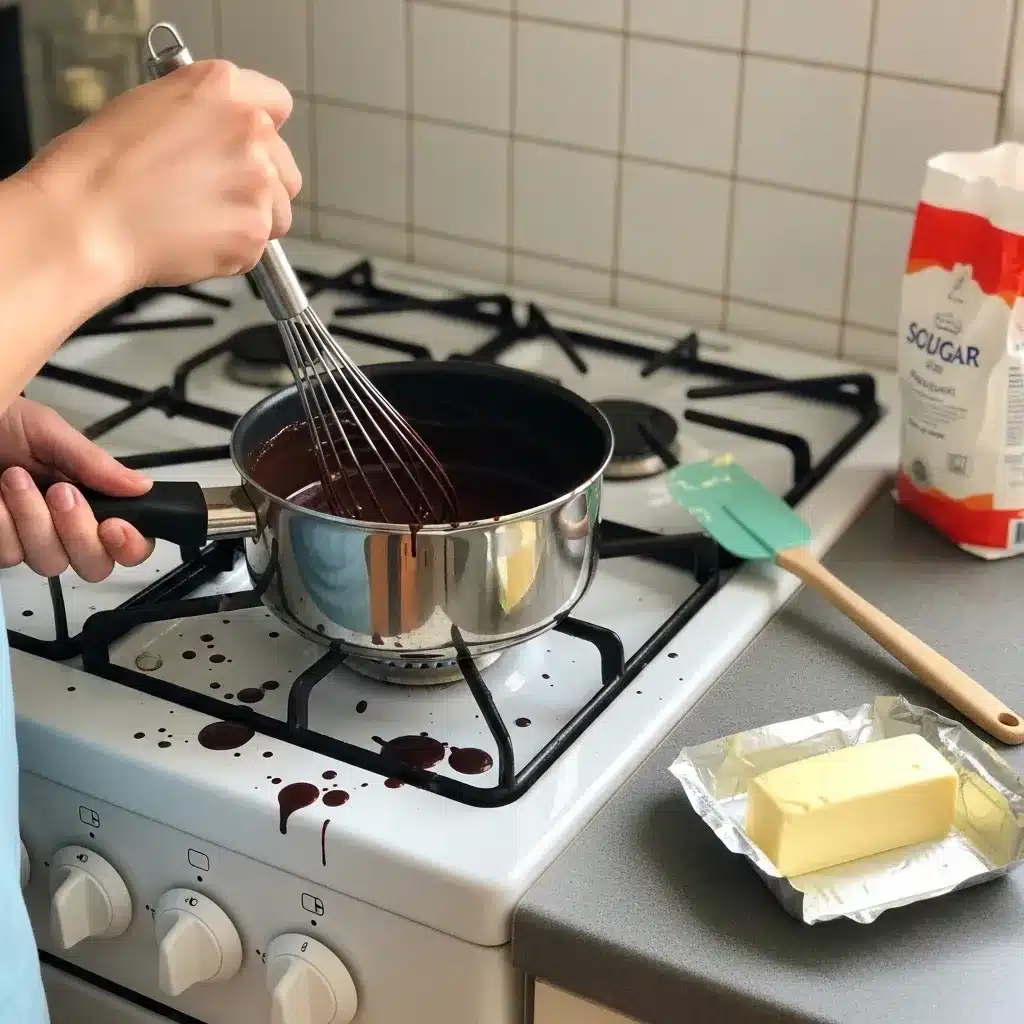Bolo de cenoura com calda de chocolate durinha