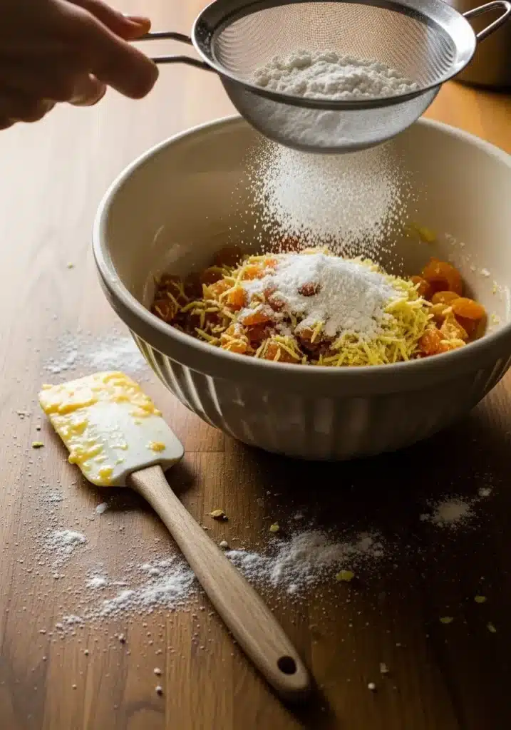 Bolo de damasco seco gengibre