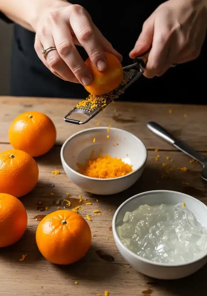 Mousse de tangerina com iogurte
