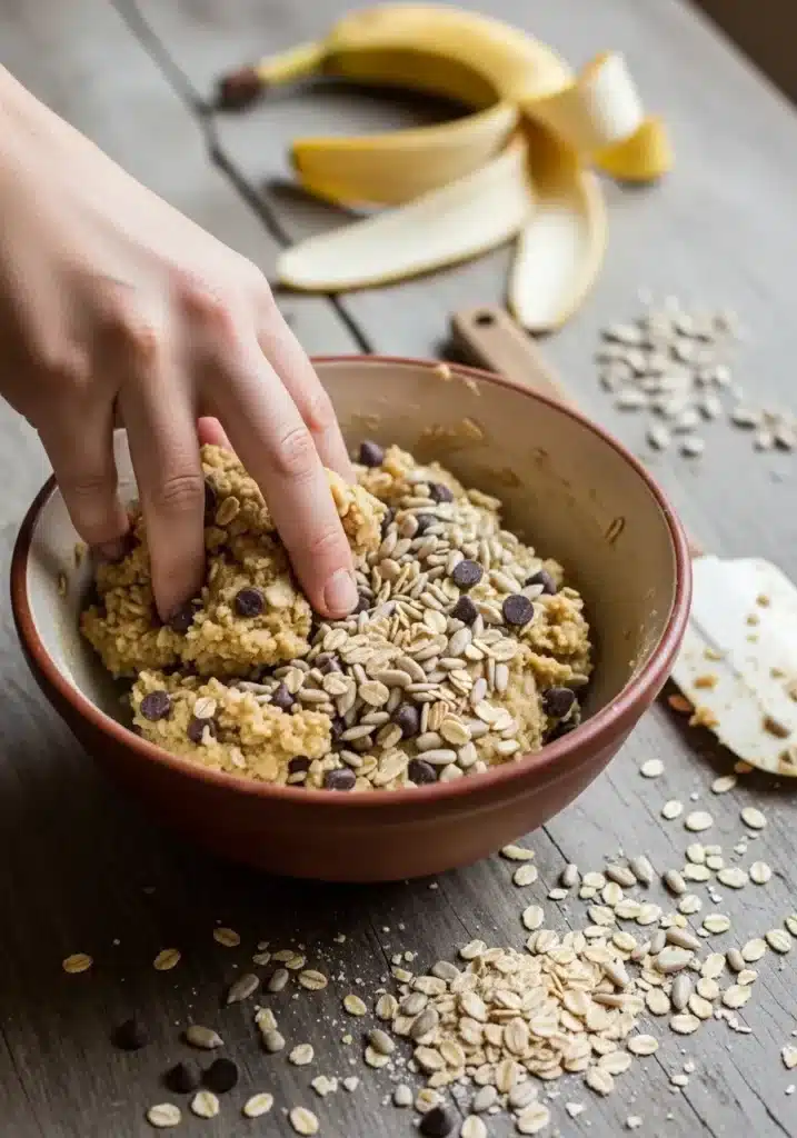 Galletas de Plátano y Semillas de Girasol