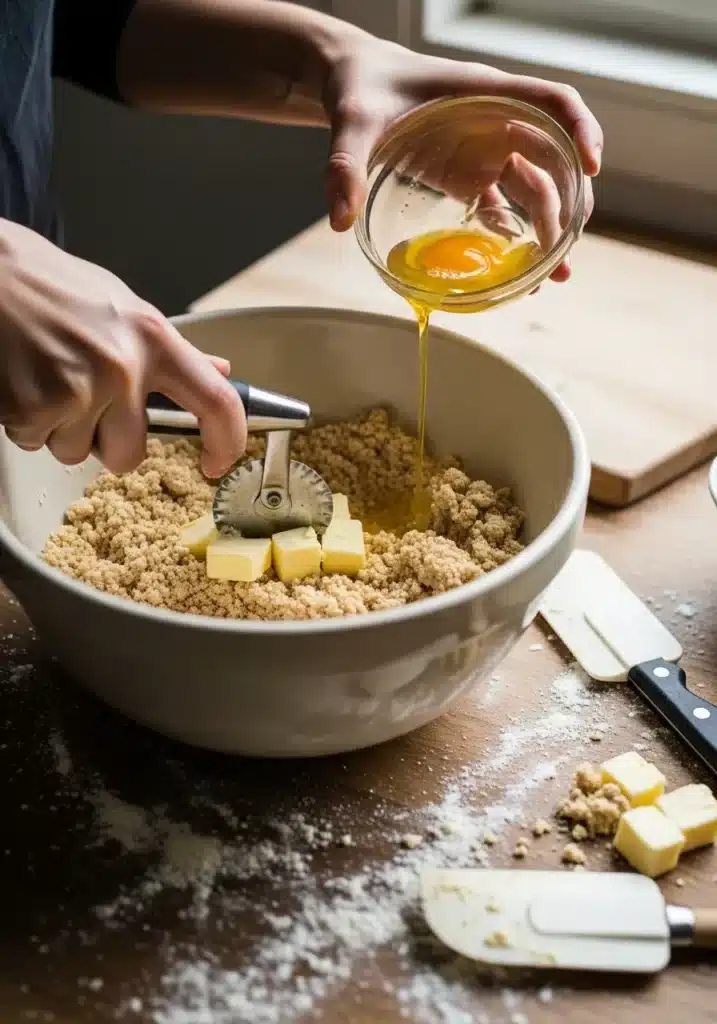 Massa de torta com farinha de amêndoa