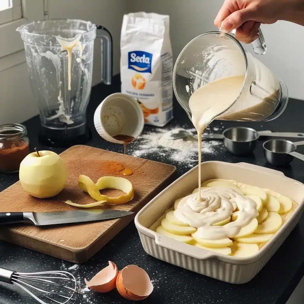 Torta Impossível de Maçã com Creme Cremoso