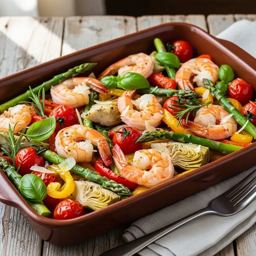 Assado Toscano de Camarão Low-Carb