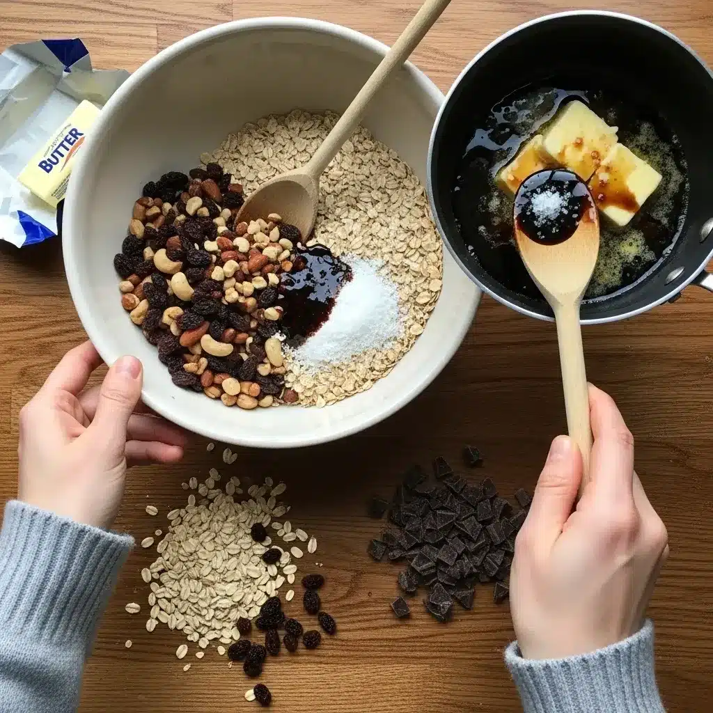 Barrinhas de Aveia com Chocolate sem Assar