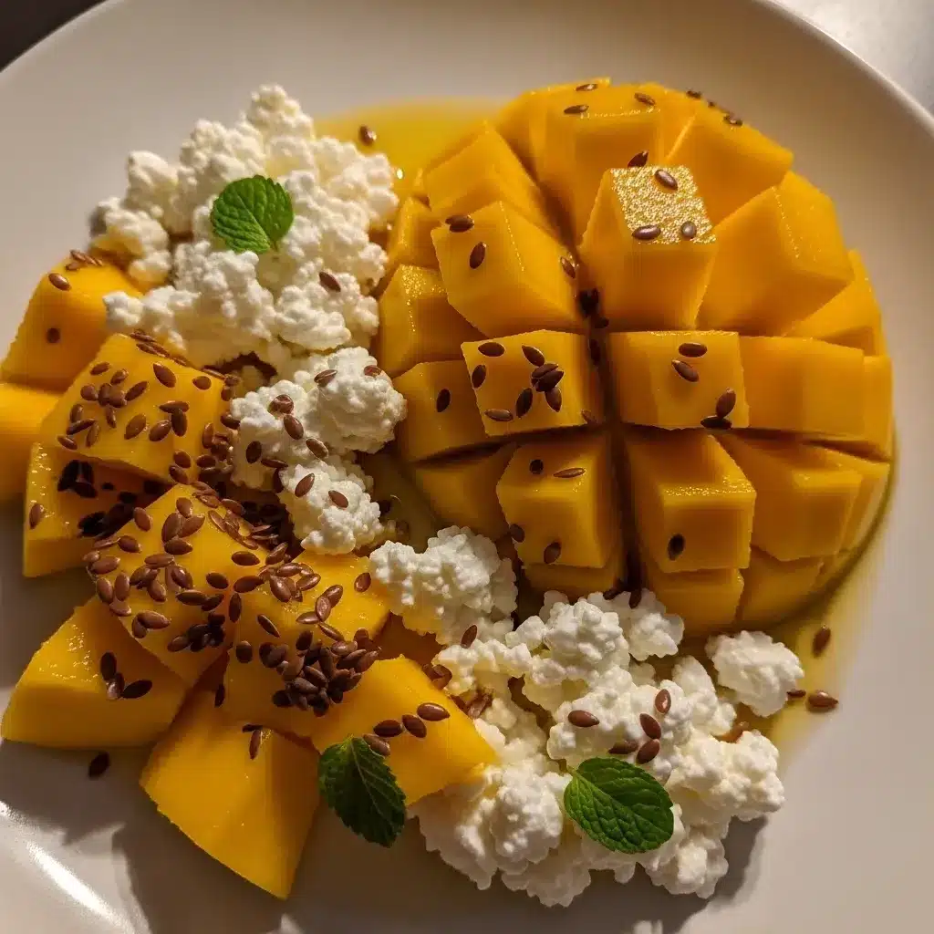 Manga com Cottage e Linhaça