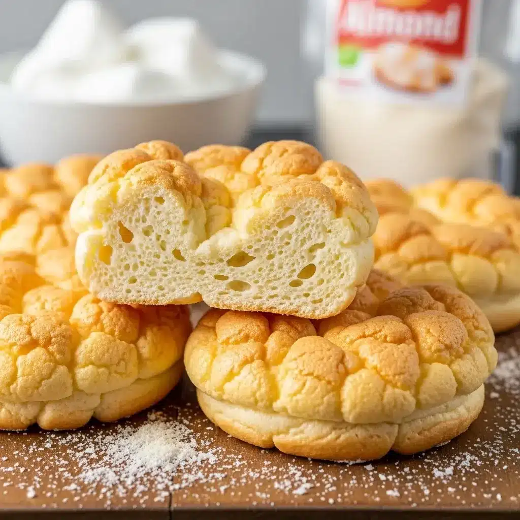 Pão Nuvem Fofinho com Baixo Teor de Carboidratos