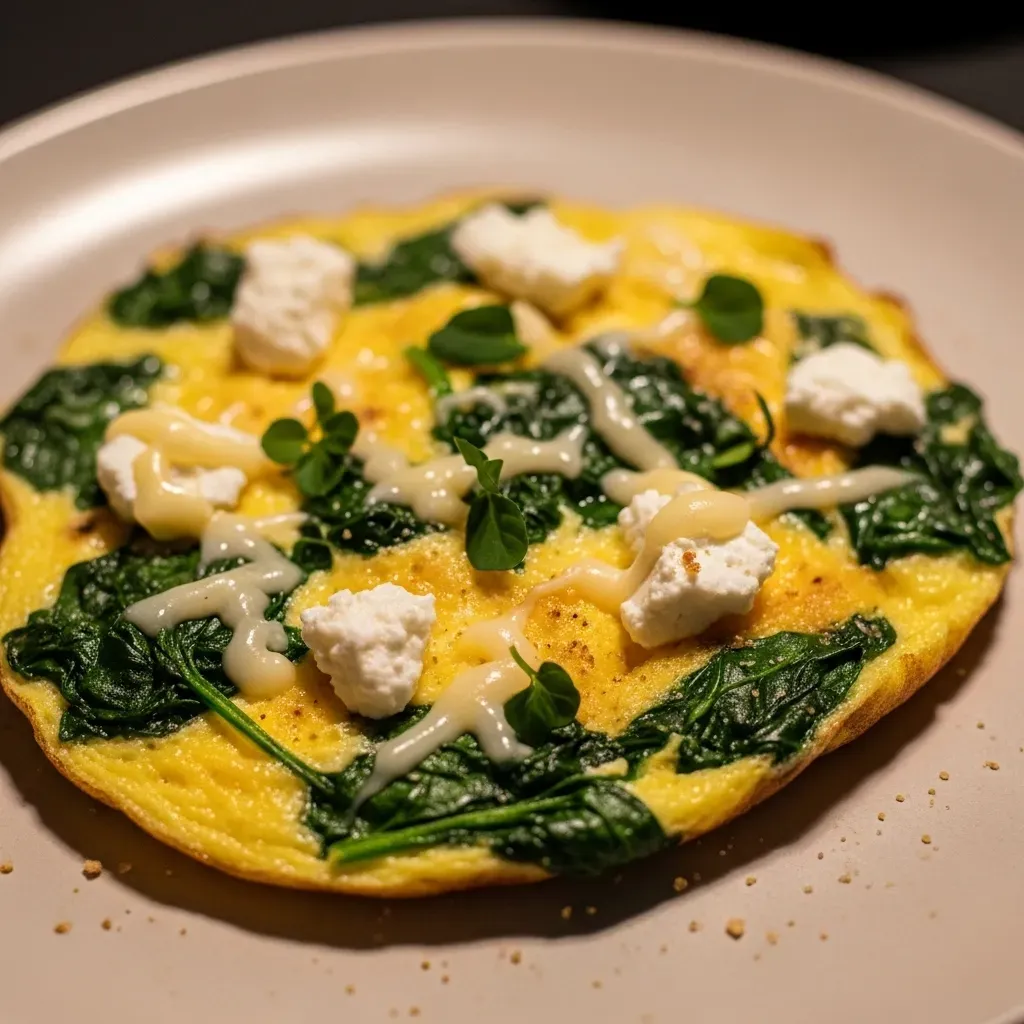Ovo com Espinafre e Queijo Branco