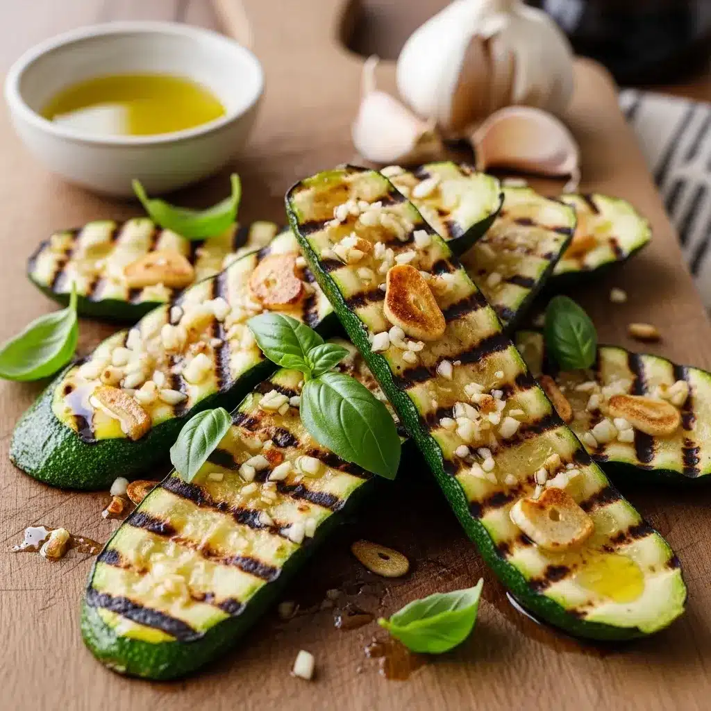 Abobrinha grelhada com Alho e Azeite