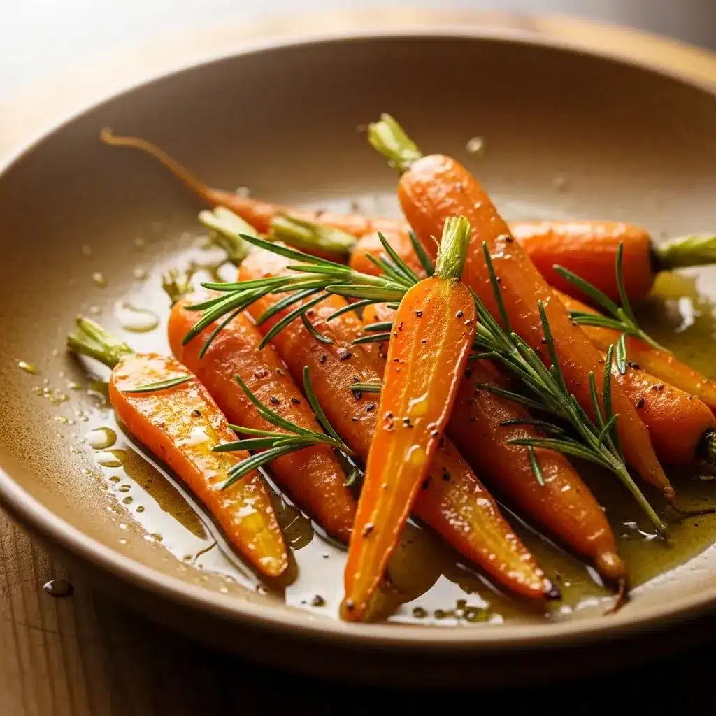 Cenoura assada com Alecrim e Azeite