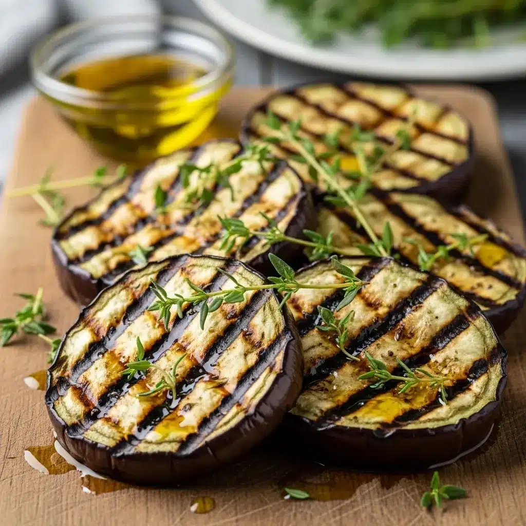 Berinjela grelhada com Tomilho e Azeite