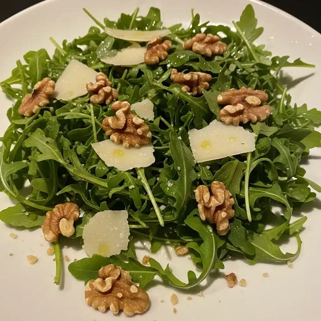 Rúcula com Nozes e Azeite