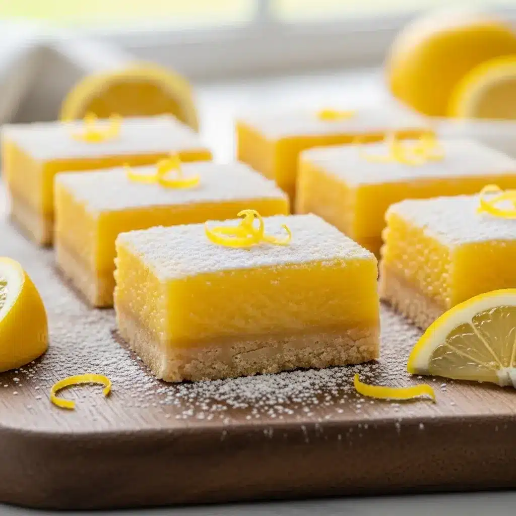 Barras de limão com 2 ingredientes