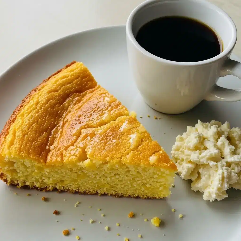 Bolo de milho com farinha de milho flocada