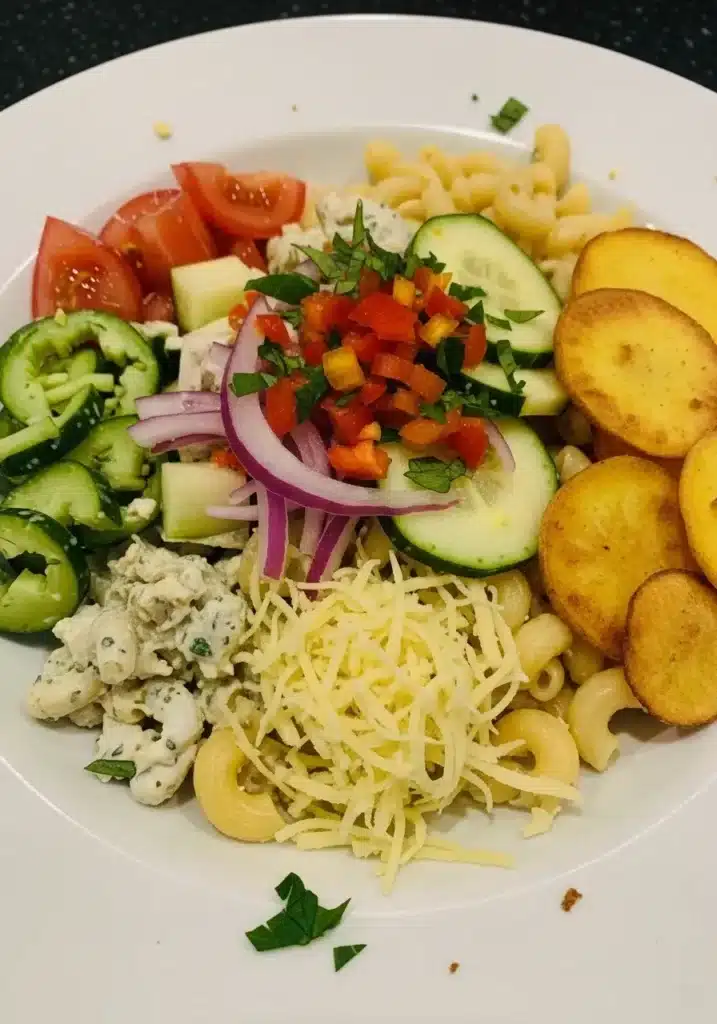 Salada crocante de macarrão