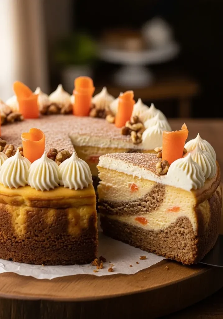 Cheesecake de Bolo de Cenoura