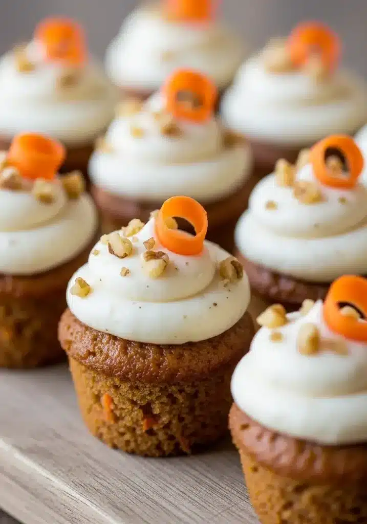 Mini Bolinhos de Bolo de Cenoura