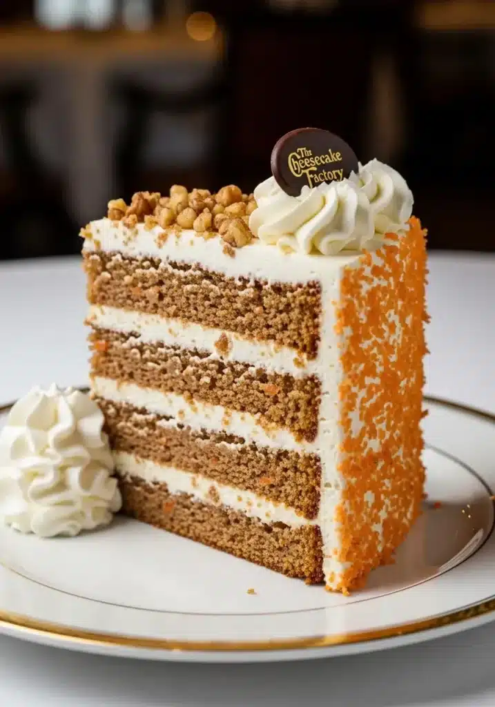 Receita de Bolo de Cenoura da Cheesecake Factory