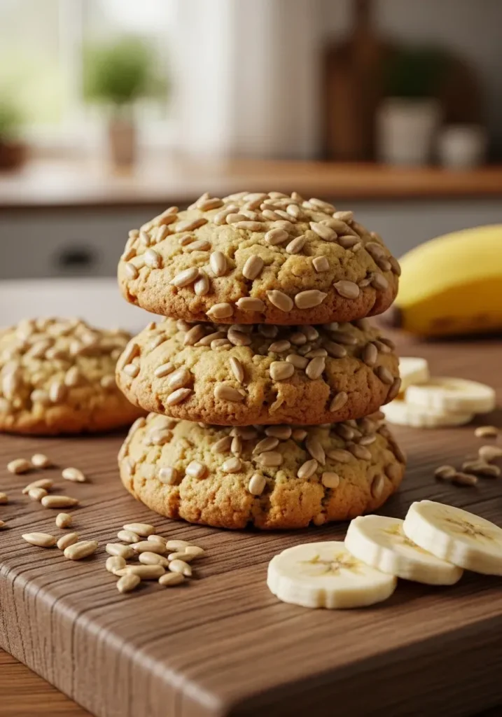 Galletas de Plátano y Semillas de Girasol