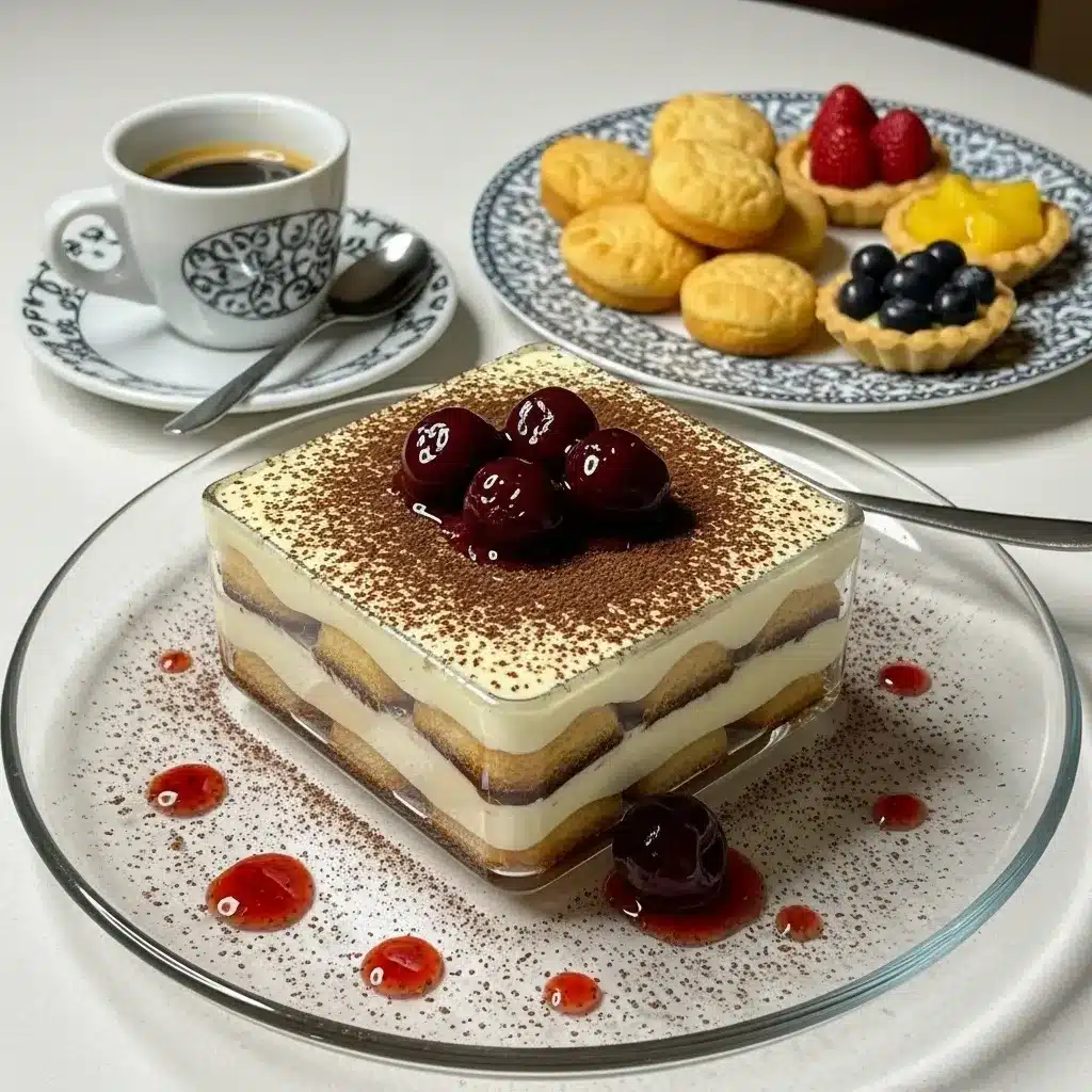 Tiramisu de Cereja e Amaretto