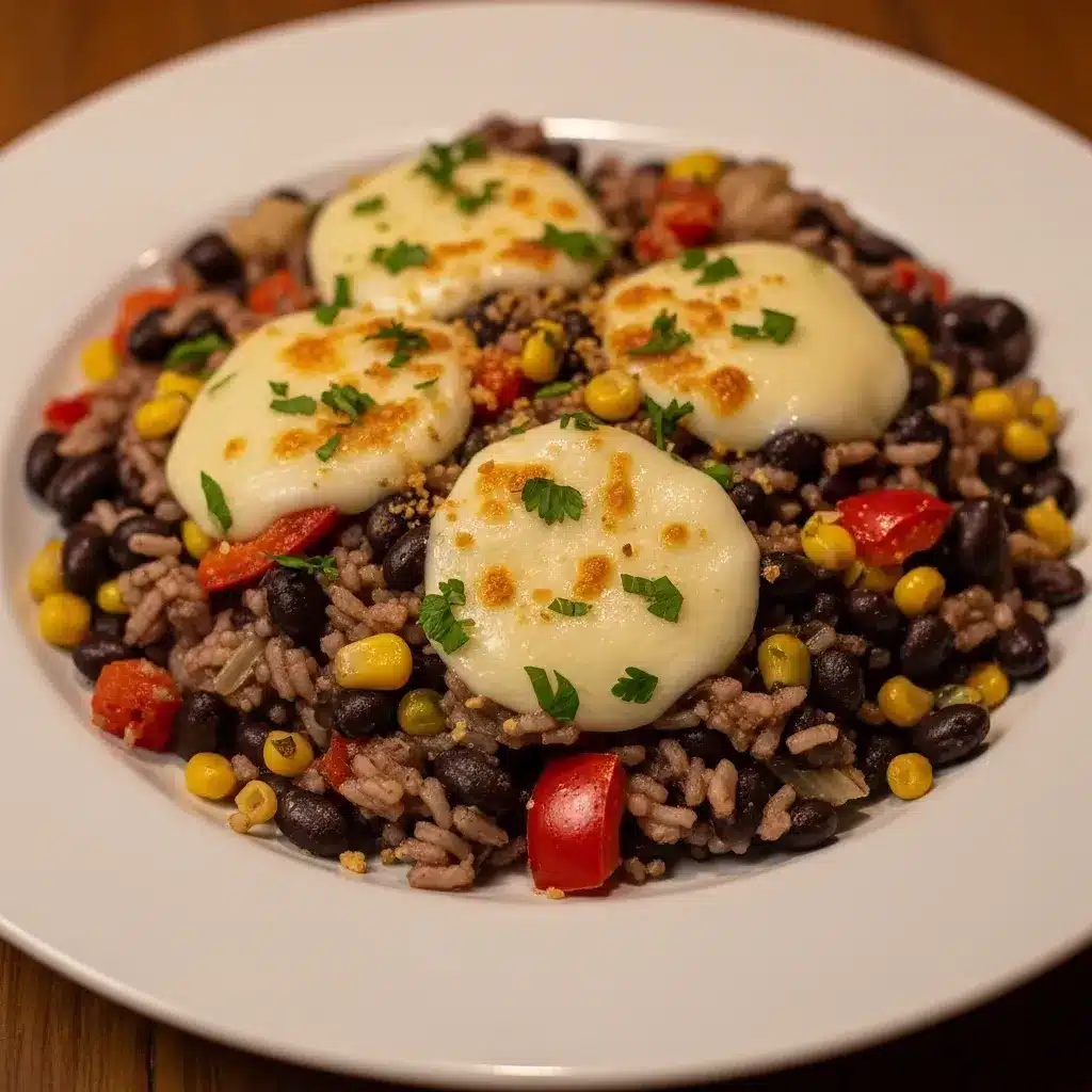 Caçarola de Arroz Integral e Feijão Preto